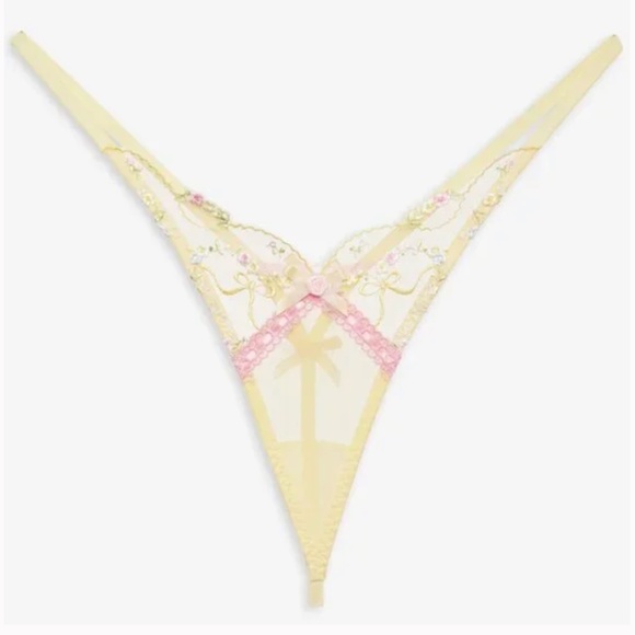 NWT For Love and Lemons 🍋  Sunny Bouquet Thong Panty - Picture 7 of 7